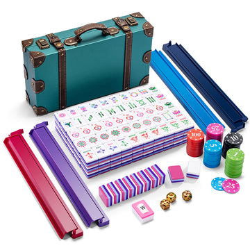 American Heart-Shaped Mahjong Wooden box